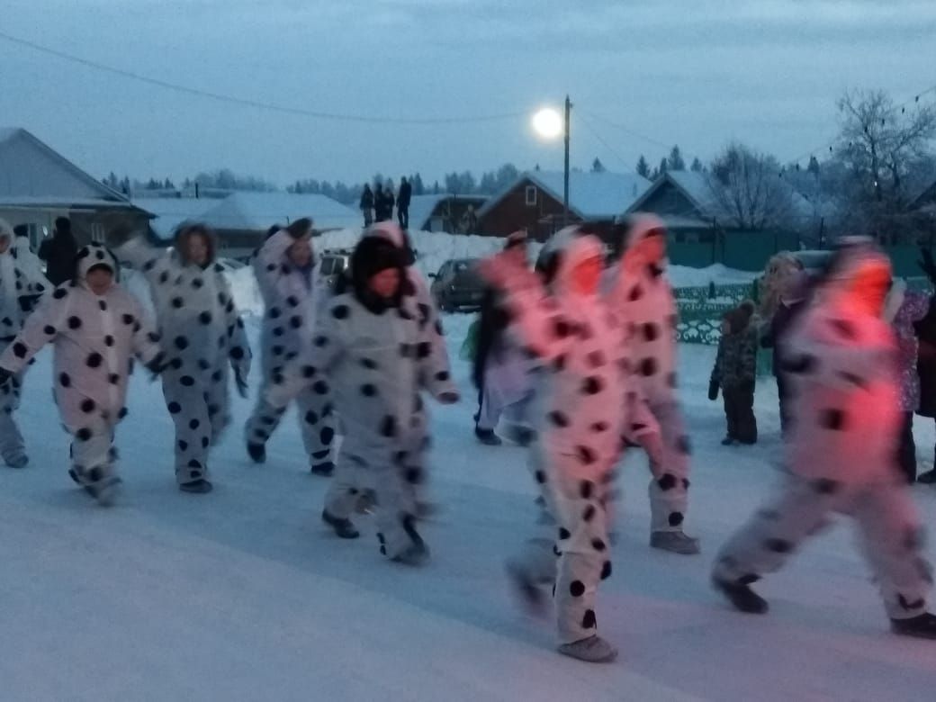 Лесхоз бистәсендә чыршы ачылу тантанасы, парады