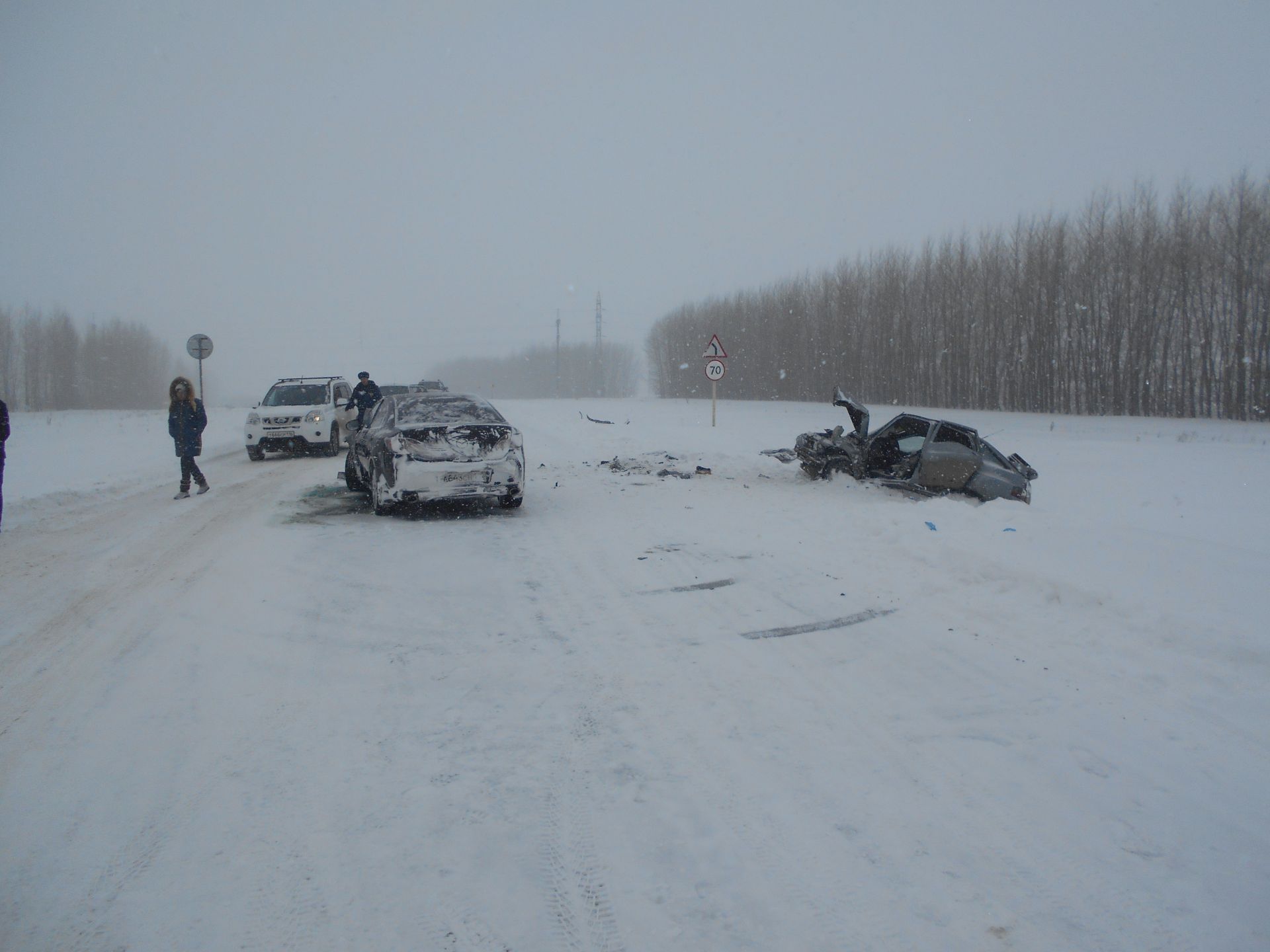 За прошедшие сутки в Татарстане три человека погибли в ДТП по причине выезда на встречную полосу