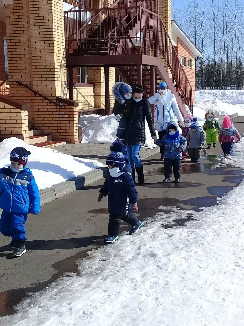 "Балачак" балалар бакчасында эвакуациялəүнең практик тренировкасы
