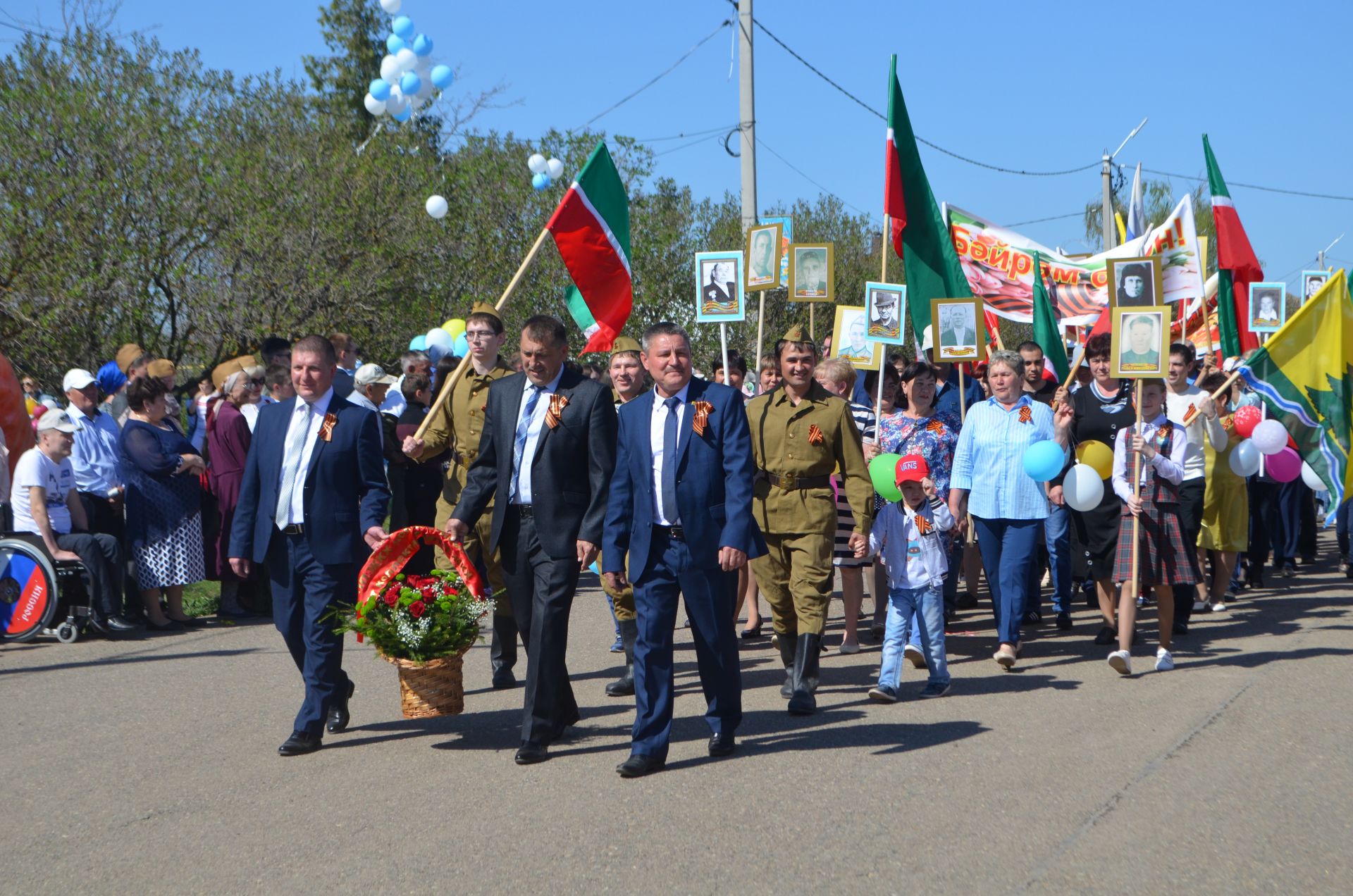 Сабада Бөек Җиңүнең 74 еллыгына багышланган парад