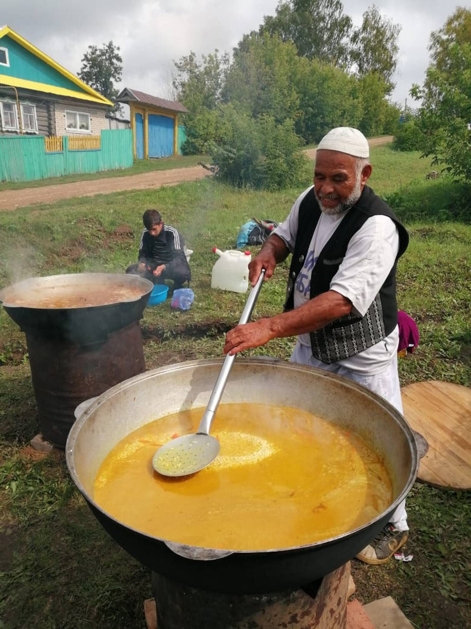 Мичәнбаш авылында үткән корбан ашы