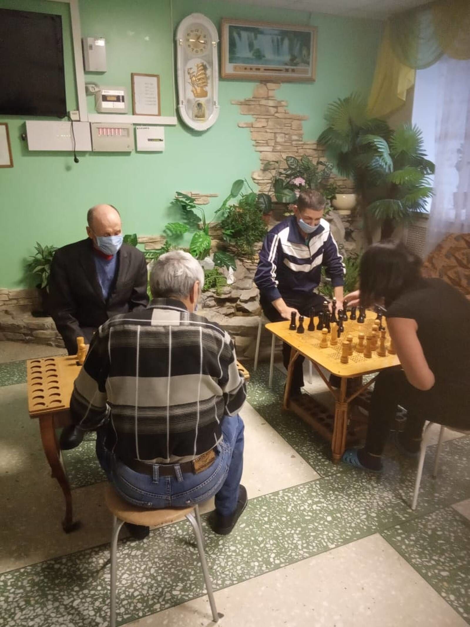 Лесхоз картлар һәм инвалидлар интернат – йортында шахмат уеннары