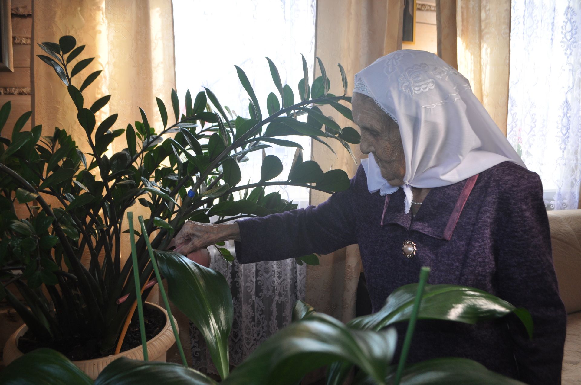 Олы Кибәче авылында яшәүче Суфия Сафа кызы Сафинага - 95 яшь