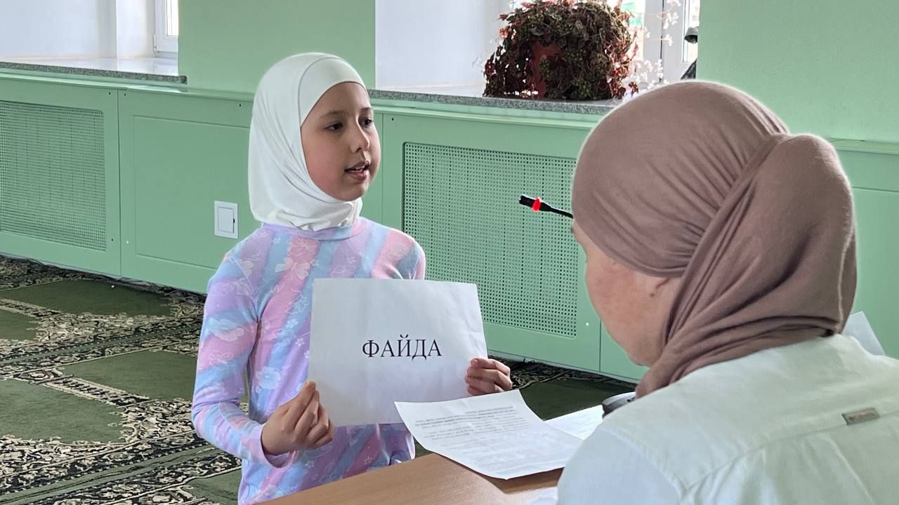 Сабада балалар өчен Азан әйтү һәм вәгазь сөйләү бәйгесендә 40лап бала катнашты