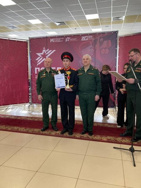 Икшермә кадет интернат-мәктәбе командасы – «Җиңү-2026» республика хәрби-спорт уеннары җиңүчесе булды
