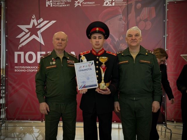 Икшермә кадет интернат-мәктәбе командасы – «Җиңү-2026» республика хәрби-спорт уеннары җиңүчесе булды