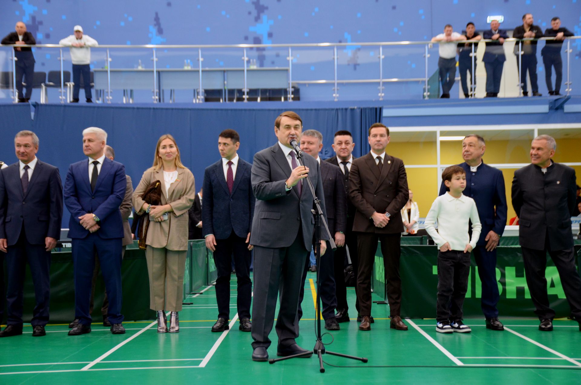 Рөстәм Миннеханов Сабада өстәл теннисы буенча халыкара турнир ачылышында катнашты