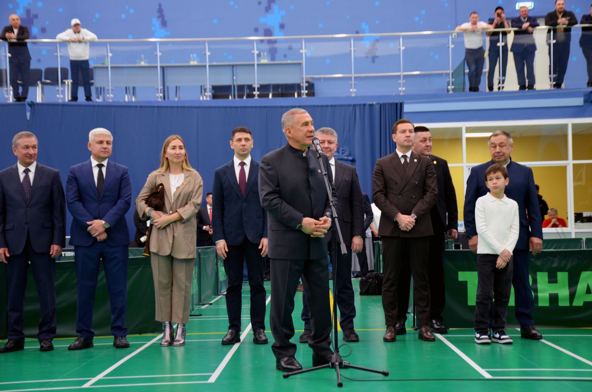 Рөстәм Миннеханов Сабада өстәл теннисы буенча халыкара турнир ачылышында катнашты