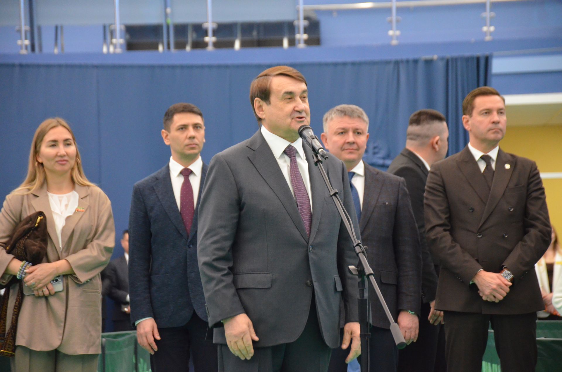 Рөстәм Миннеханов Сабада өстәл теннисы буенча халыкара турнир ачылышында катнашты