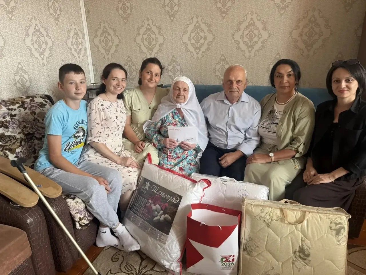 Шәмәрдәндә яшәүче Сәрия Фәхретдинованы 95 яшьлек юбилее белән котладылар