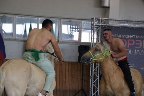 Сабада атларга утырып көрәшү буенча  дөнья  чемпионаты үтте
