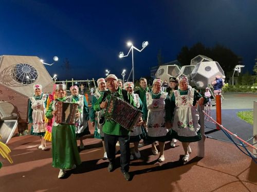 Шимбә кичендә Сабаның «Гаилә паркы»нда Олы Кибәче авыл җирлеге үзешчәннәре кичке уен оештырды