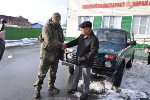 Сабадан махсус хәрби операциядә катнашучыларга  чираттагы  машина озатылды