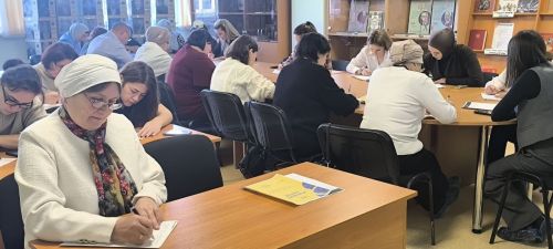 Сабаның сәләтле балалар мәктәбендә татарча диктант язу акциясендә 200дән артык кеше катнашкан