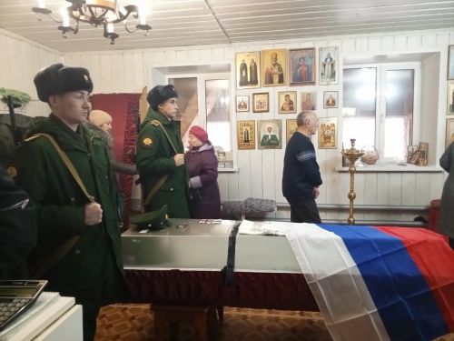 Бүген махсус хәрби операциядә вафат булган тагын бер райондашыбыз Александр Марков белән хушлаштылар
