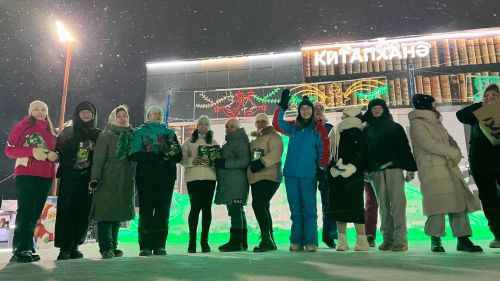 Районыбызның медицина һәм мәдәният хезмәткәрләре Сабаның Төп Чыршысы янында Яңа ел бәйрәме уздырдылар (+видео)