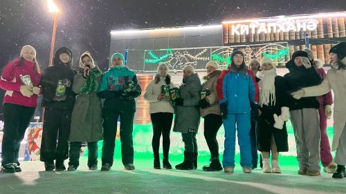 Районыбызның медицина һәм мәдәният хезмәткәрләре Сабаның Төп Чыршысы янында Яңа ел бәйрәме уздырдылар (+видео)
