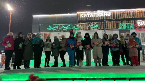 Районыбызның медицина һәм мәдәният хезмәткәрләре Сабаның Төп Чыршысы янында Яңа ел бәйрәме уздырдылар (+видео)