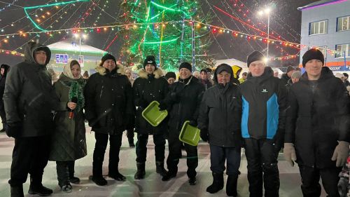 Районыбызның медицина һәм мәдәният хезмәткәрләре Сабаның Төп Чыршысы янында Яңа ел бәйрәме уздырдылар (+видео)