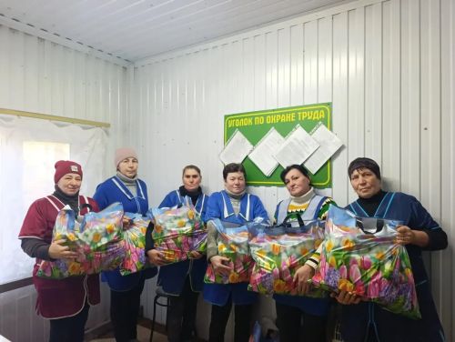 «Игенче»дә авыл хуҗалыгы хезмәтчәннәренә күчтәнәч пакетлары тапшырдылар
