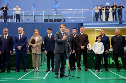 Рөстәм Миннеханов Сабада өстәл теннисы буенча халыкара турнир ачылышында катнашты