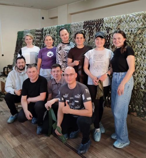 Саба район Советы һәм Башкарма комитеты хезмәткәрләре маскировка челтәре үрүдә катнаштылар
