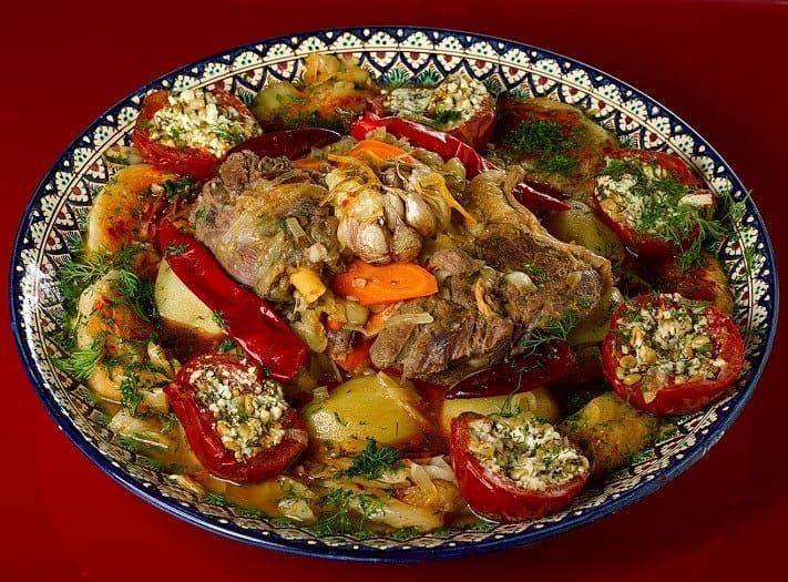 Фаршированные овощи по-узбекски