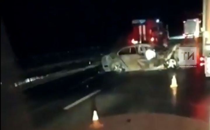 Татарстанда йөк автомобиле катнашында булган авариянең видеосы чыкты