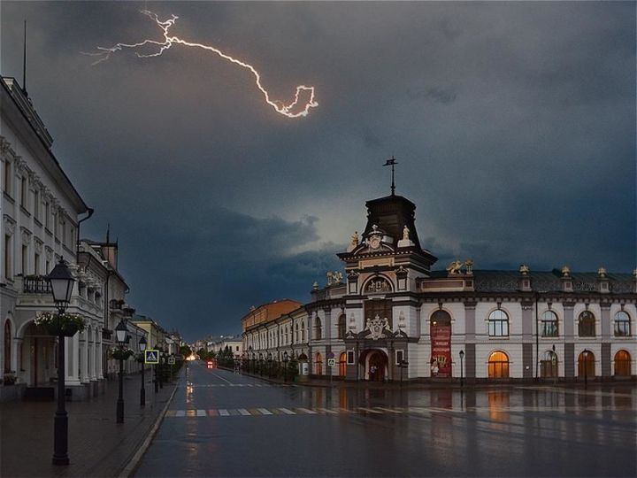 Көзнең беренче көне Татарстанга яшен, яңгыр һәм көчле җил алып килә