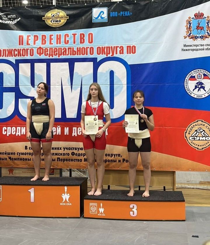 Егетләр һәм кызлар арасында сумо буенча Идел буе федераль округы беренчелегендә районыбыз спортчылары да катнашты