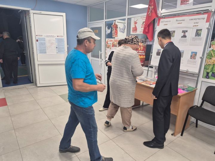 Сатыш авылының 2487 нче сайлау участогында халык актив катнаша