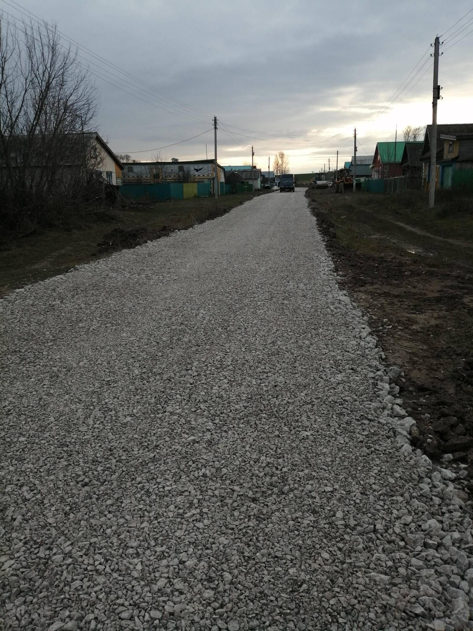 Яңа Мичән авылында юл ремонты