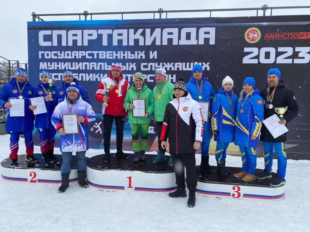 Чаңгы ярышлары буенча ТР муниципаль хезмәткәрләре спартакиадасында сабалылар - беренче