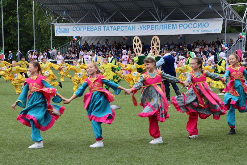 Сабантуйның сабан һәм  җыр бәйгесе батырлары тәкә  алды