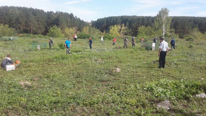 Сабаның Гали Закиров урамындагы зиратта өмә оештырыла
