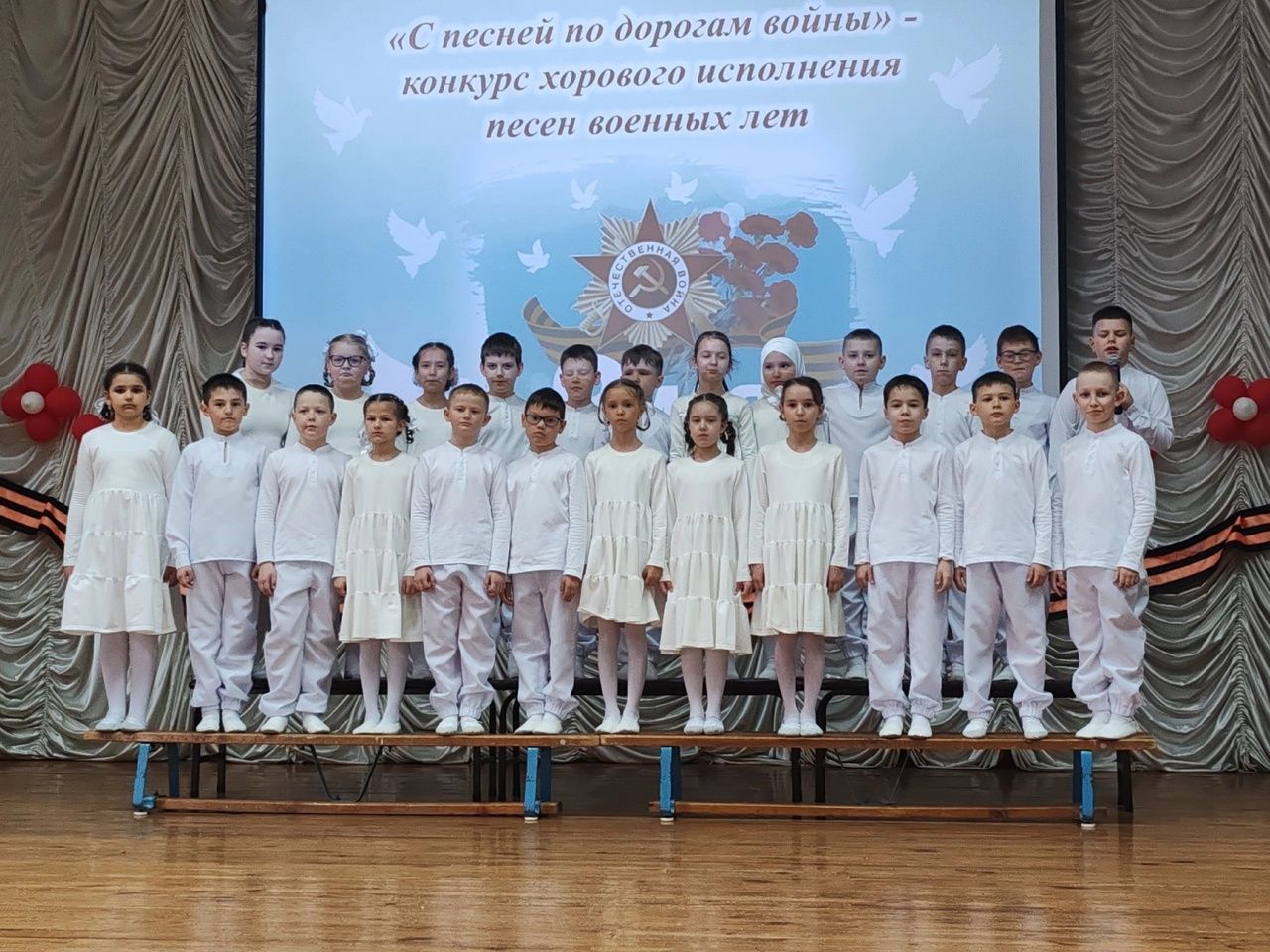 Шәмәрдәндә сугыш еллары җырларын хор белән башкару конкурсы узды