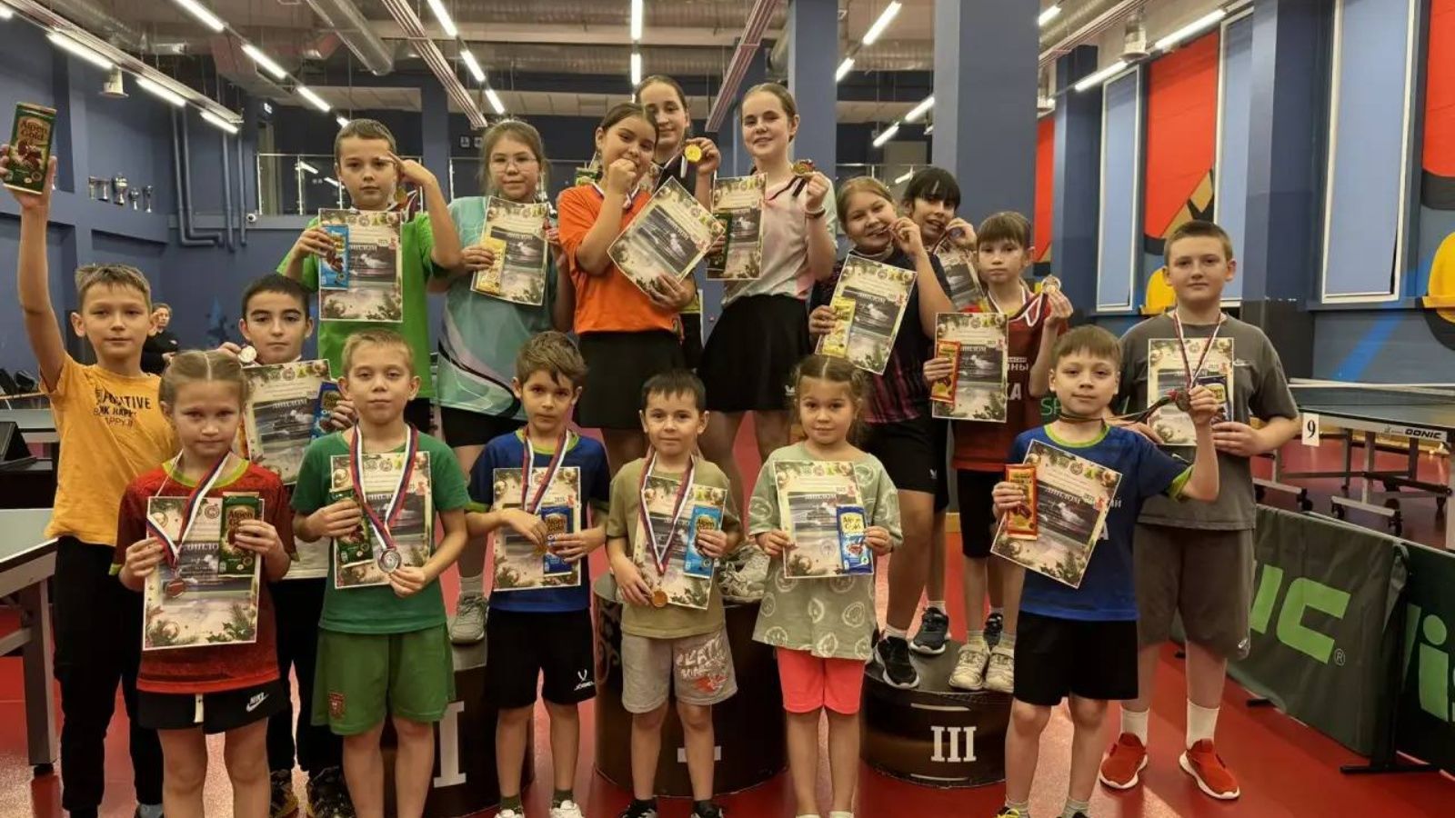 «САБА АРЕНА»да балалар арасында  өстәл теннисы буенча төркем беренчелеге узды