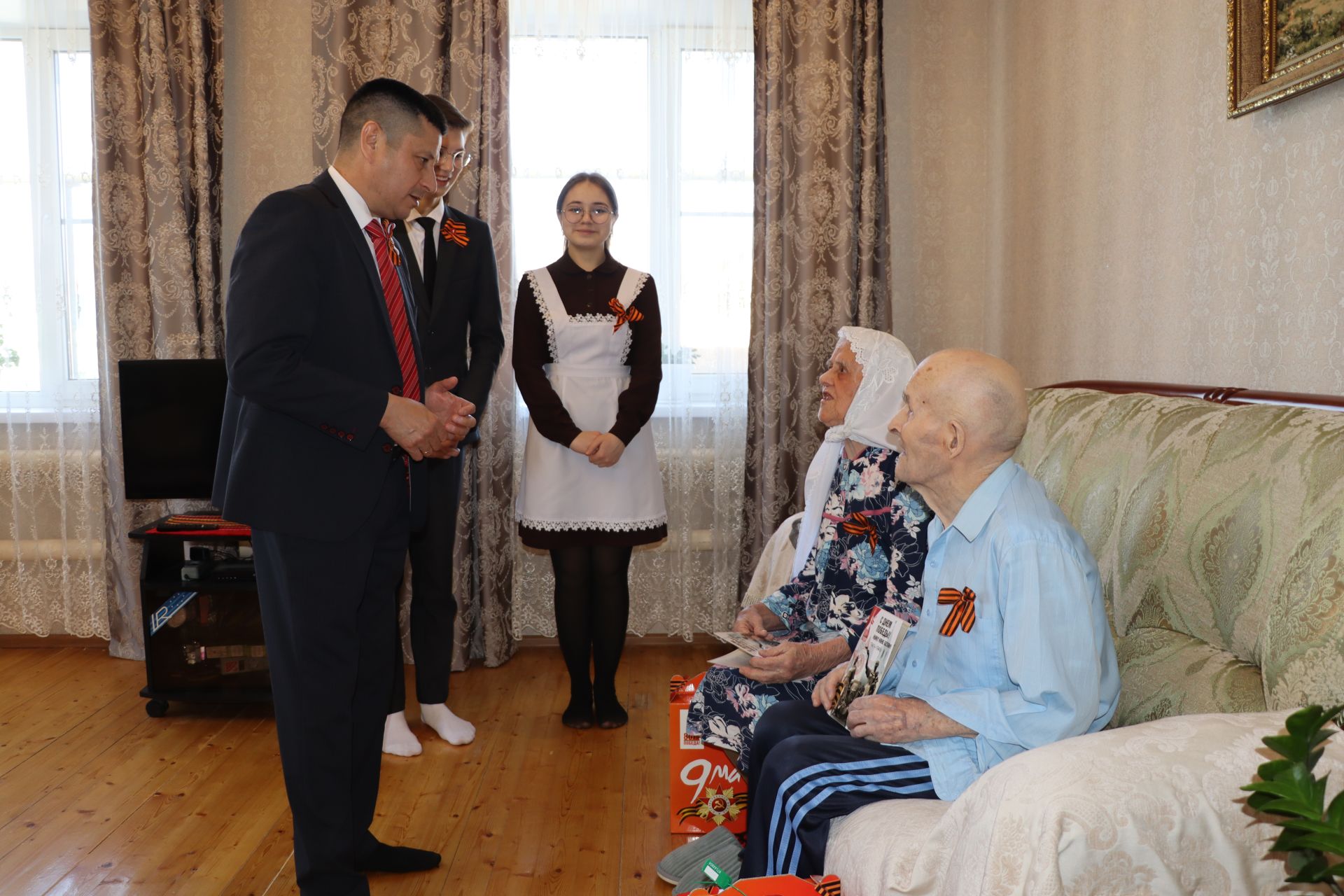 Бөек Җиңүнең 80 еллыгы уңаеннан  Юлбат һәм Түбән Шытсу авыл җирлекләрендә яшәүче тыл ветераннары һәм  Бөек Ватан сугышы ветераннарының   тол хатыннары хөрмәтләнде