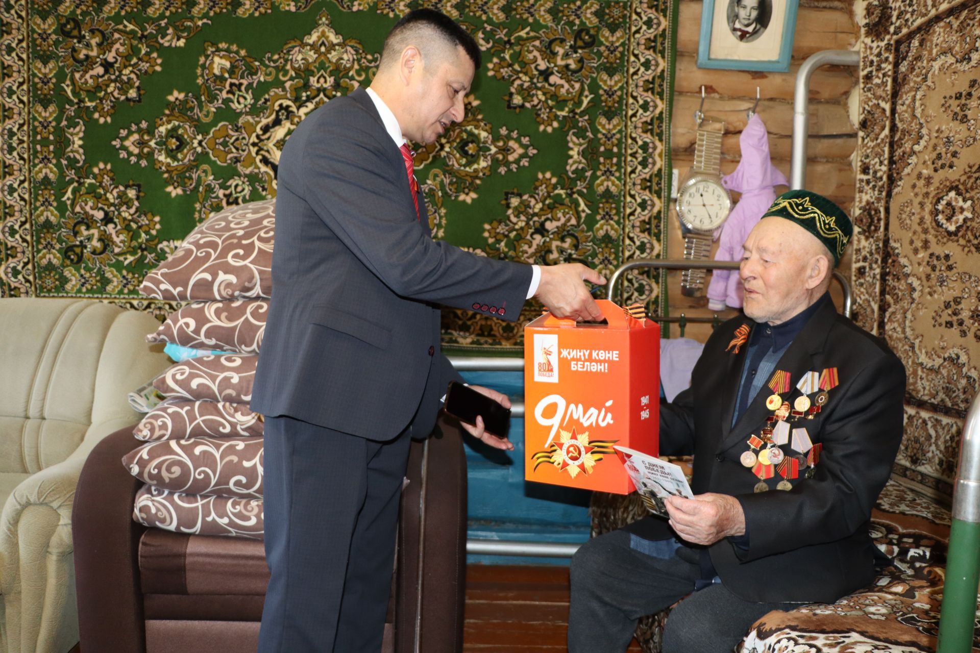 Бөек Җиңүнең 80 еллыгы уңаеннан  Юлбат һәм Түбән Шытсу авыл җирлекләрендә яшәүче тыл ветераннары һәм  Бөек Ватан сугышы ветераннарының   тол хатыннары хөрмәтләнде