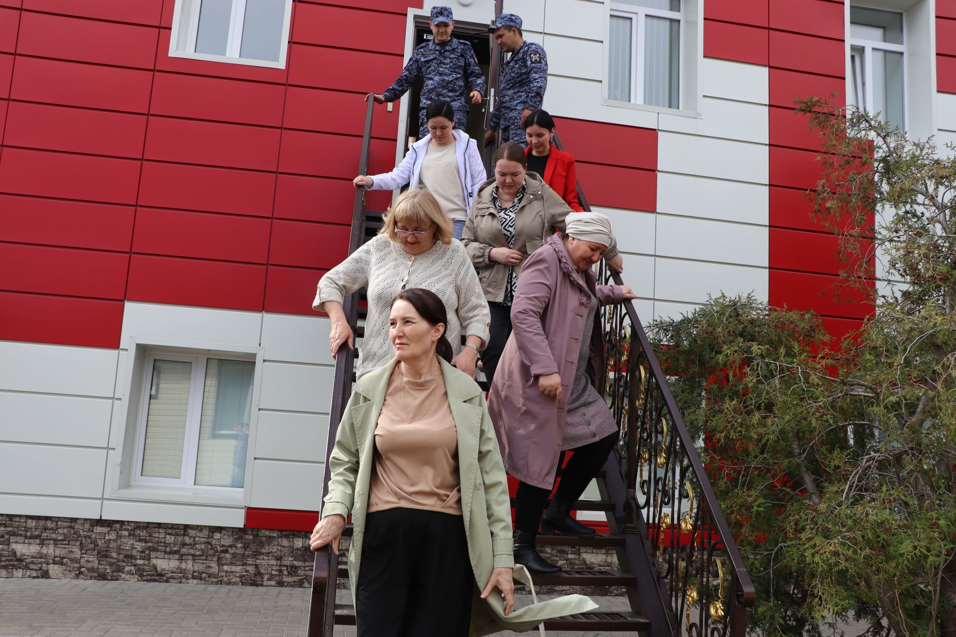 Росгвардия бинасында янгынга  каршы  өйрәнүләр узды