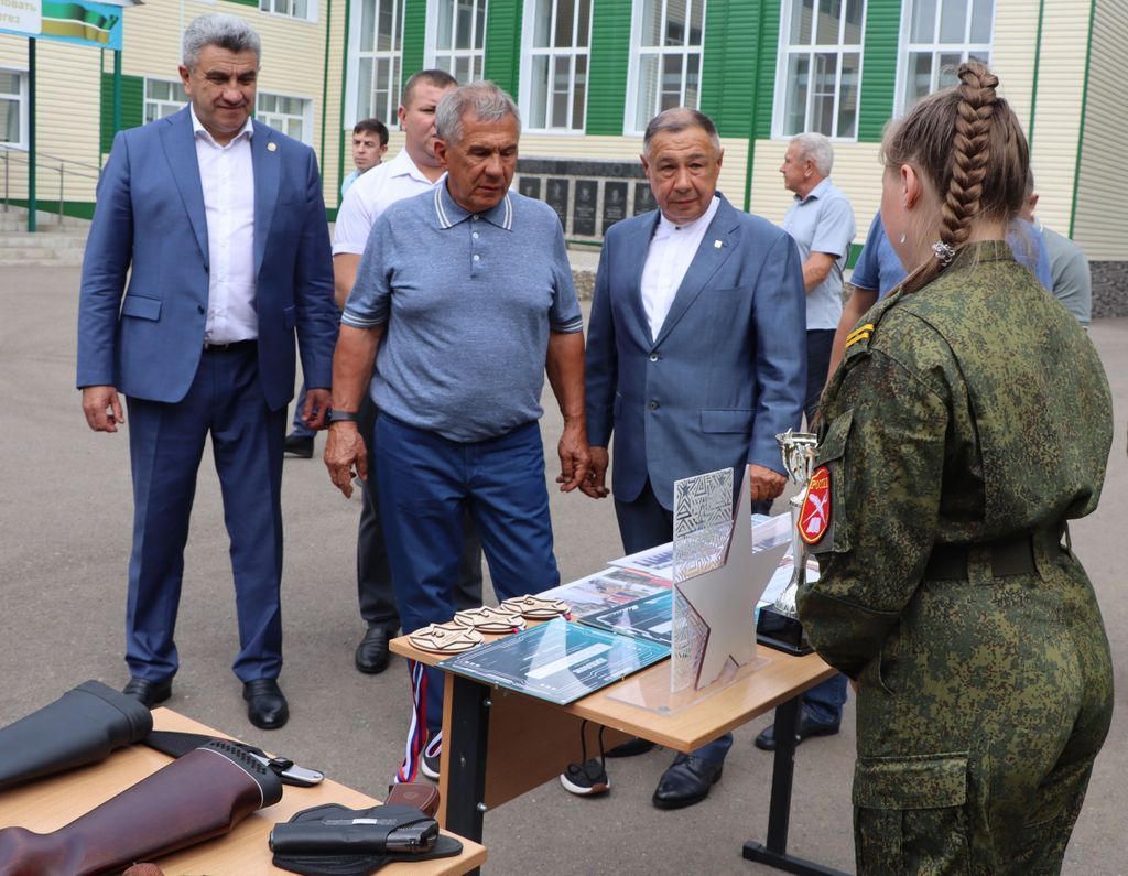 Татарстан Республикасы Рәисе  Рөстәм Миңнеханов Саба  районында булды