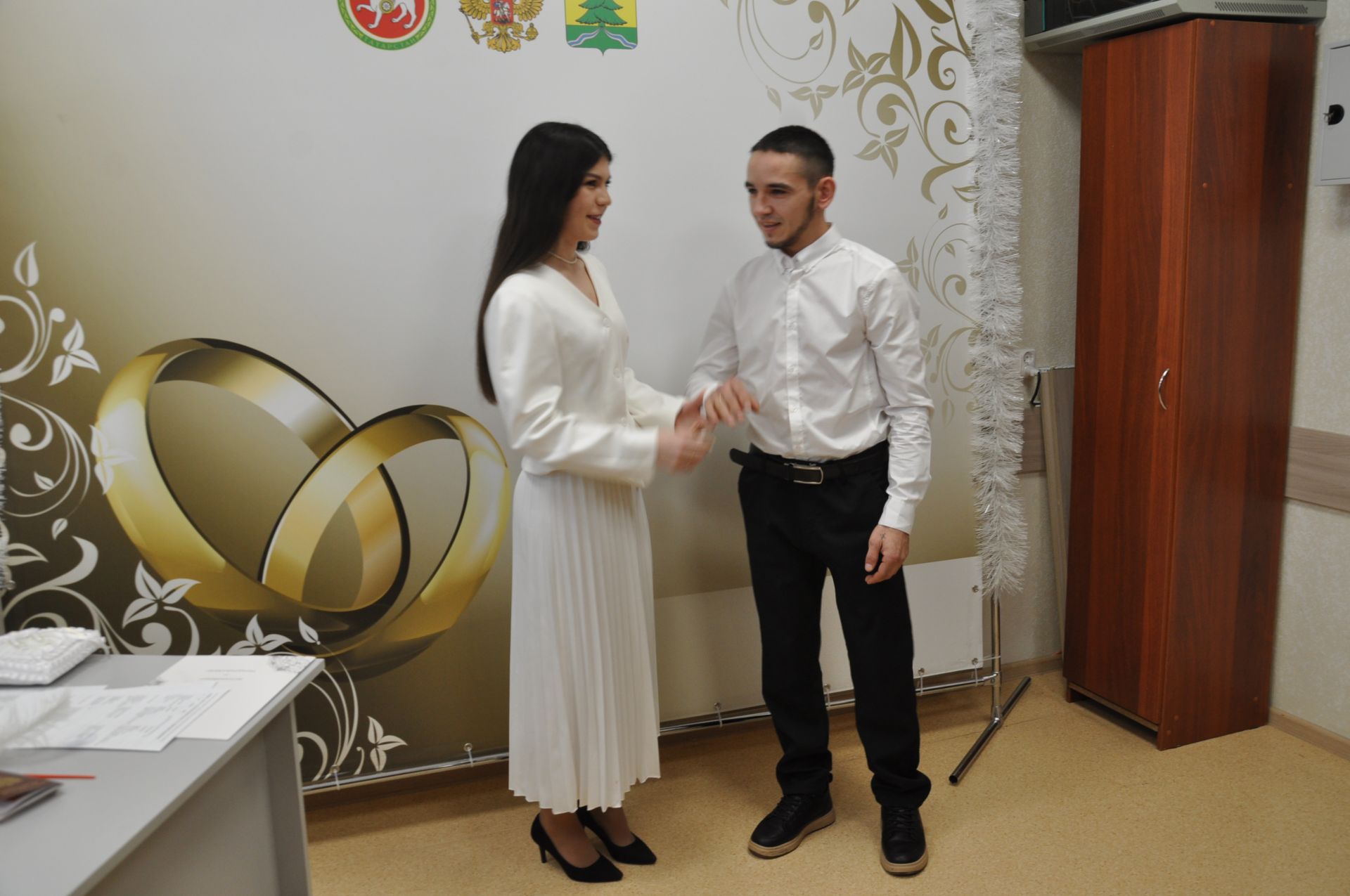 Сабада Яңа елның беренче пары язылышты