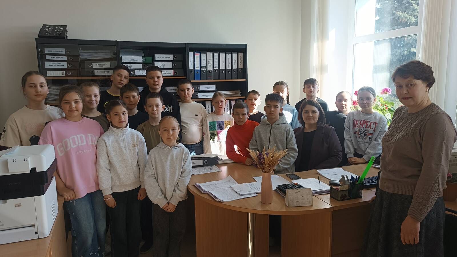 Район Башкарма комитетында Саба гимназиясе укучылары экскурсиядә булды