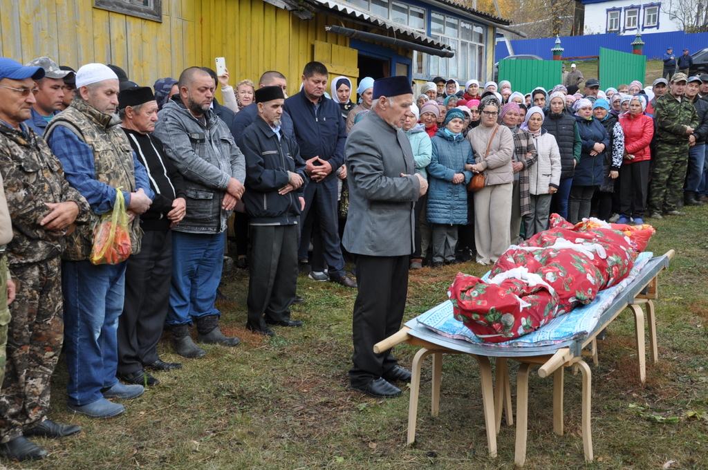 Түбән Утар авылында махсус хәрби операциядә һәлак  булган Фаил Галимуллин  белән хушлашу