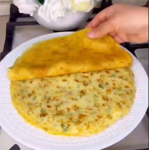 Сырлы-бәрәңгеле коймак