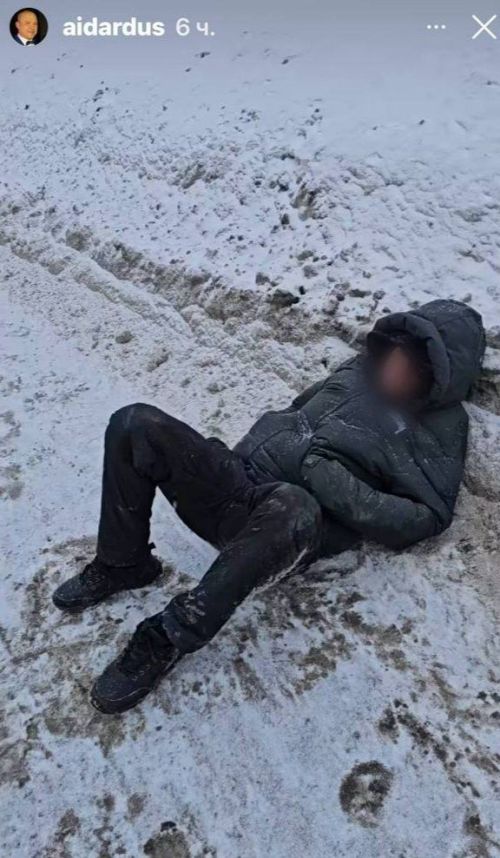 Автор-башкаручы Айдар Тимербаев Казан урамында  машина юлында яткан кешегә ярдәм иткән