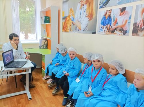 Бакча балалары ветеринар һәм тележурналист булырга өйрәнә