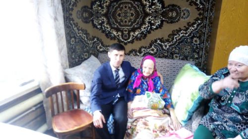 Шәмәрдәндә яшәүче Нәкыя ханым Заһидуллинага- Президент котлавы