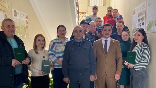 Сабада терлекчеләргә беренче ветеринария күнекмәләрен алырга өйрәтү курслары төгәлләнде