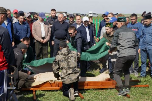 Саба районы батыр улын соңгы юлга озатты [+фоторепортаж]